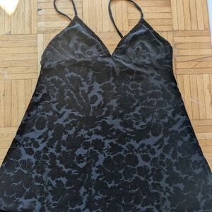 Elegant Black Lace Slip Dress